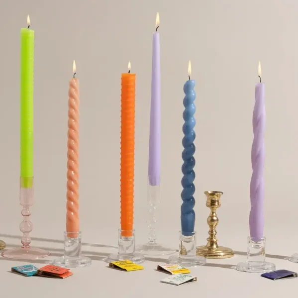 2024 New Arrivals 100% Natural Plant Wax /Paraffin Wax Taper Dinner Candle