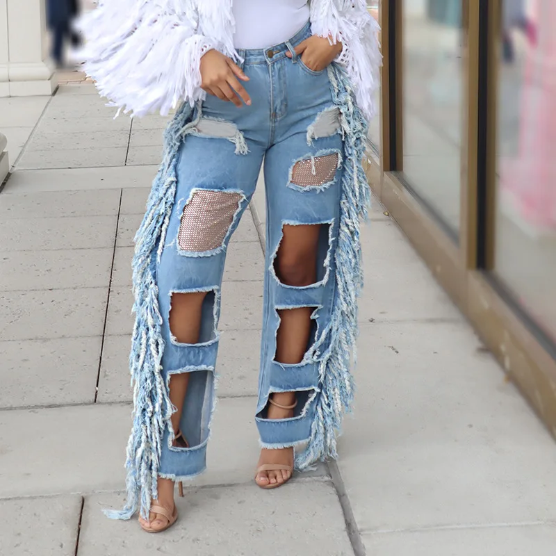 Custom Denim Jeans Pants Women Jeans Casual Sexy Plus Size Jean For Woman