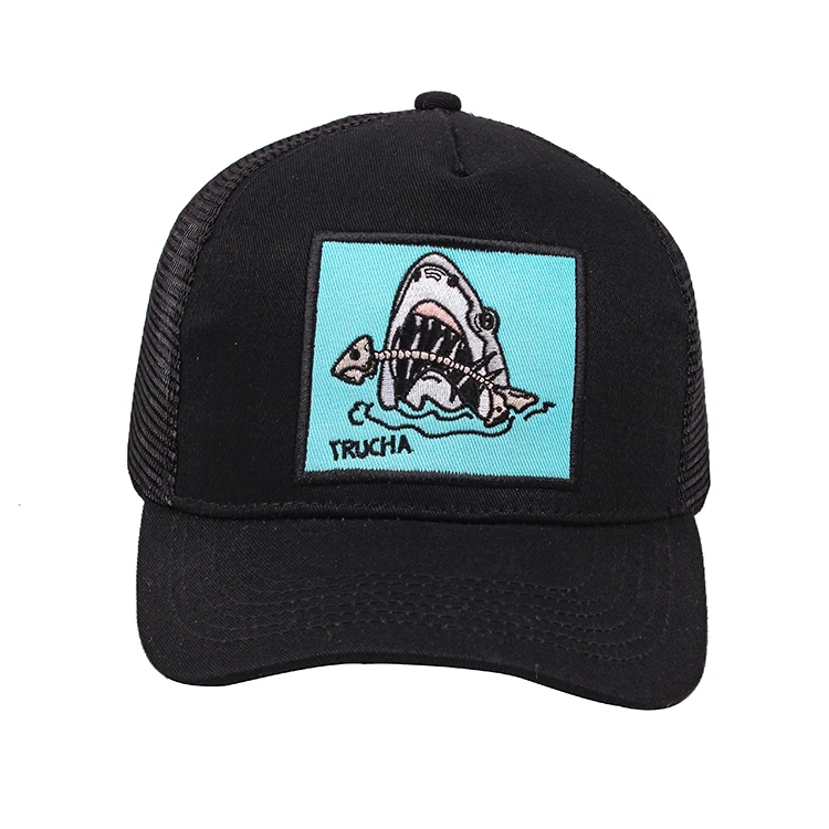 Custom Mens Mesh 5 Panel Trucker Cap, Applique Embroidered Patch Gorras Trucker Hats