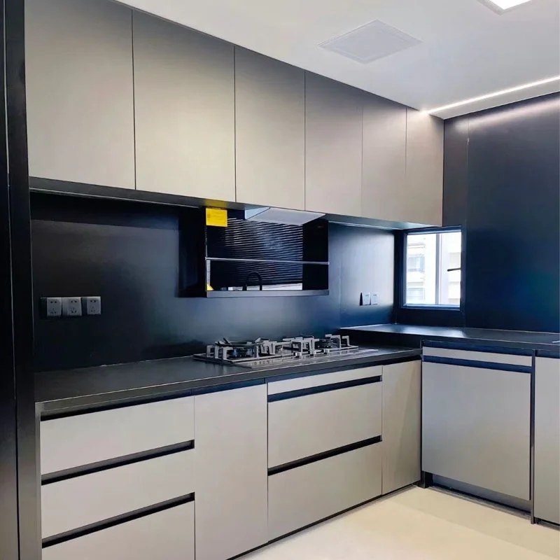 Factory customized design kitchen cabinets modern stainless steel home classic european cabinets and vanities closets