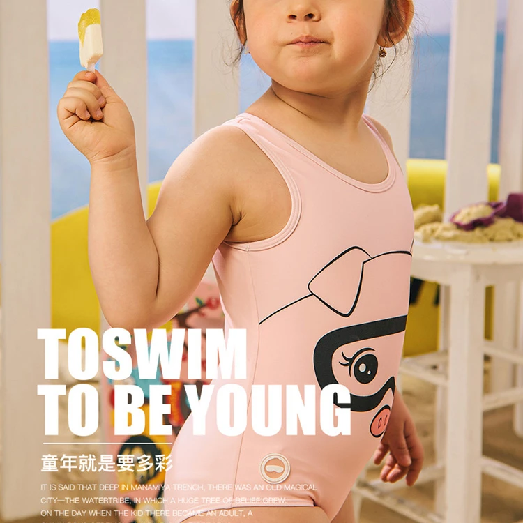 OEKO-TEX Standard 100 TOSWIM Eco-friendly Harmless Skin-care Anti-UV In-stock Custom Acceptable Baby Girl Swimwear