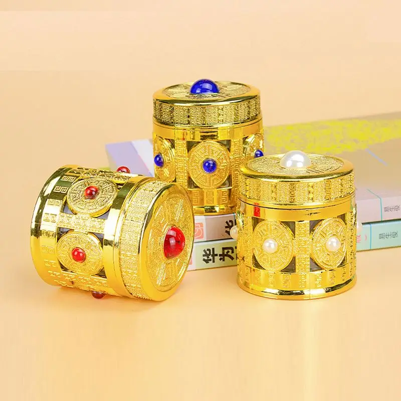 Saffron packing bottle crocus sativus high-grade golden glass small bottle 10 grams special empty tin