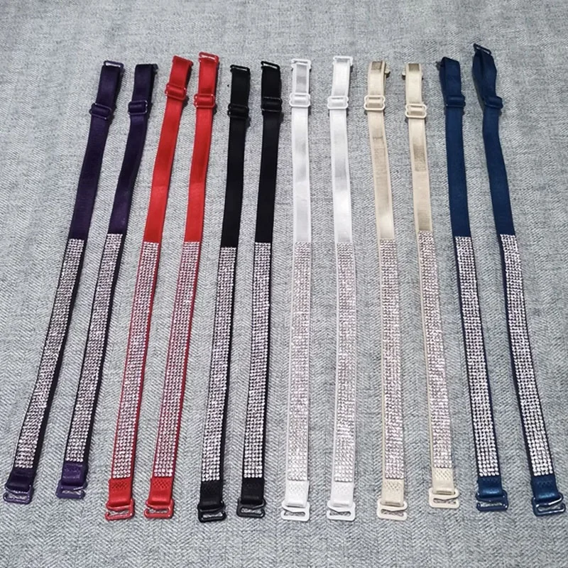 New Arrivals Hot-fix DIY Glass Rhinestone Bra Strap Trimming Rhinestone Strip For Shoes Cloth Decorative Accessories