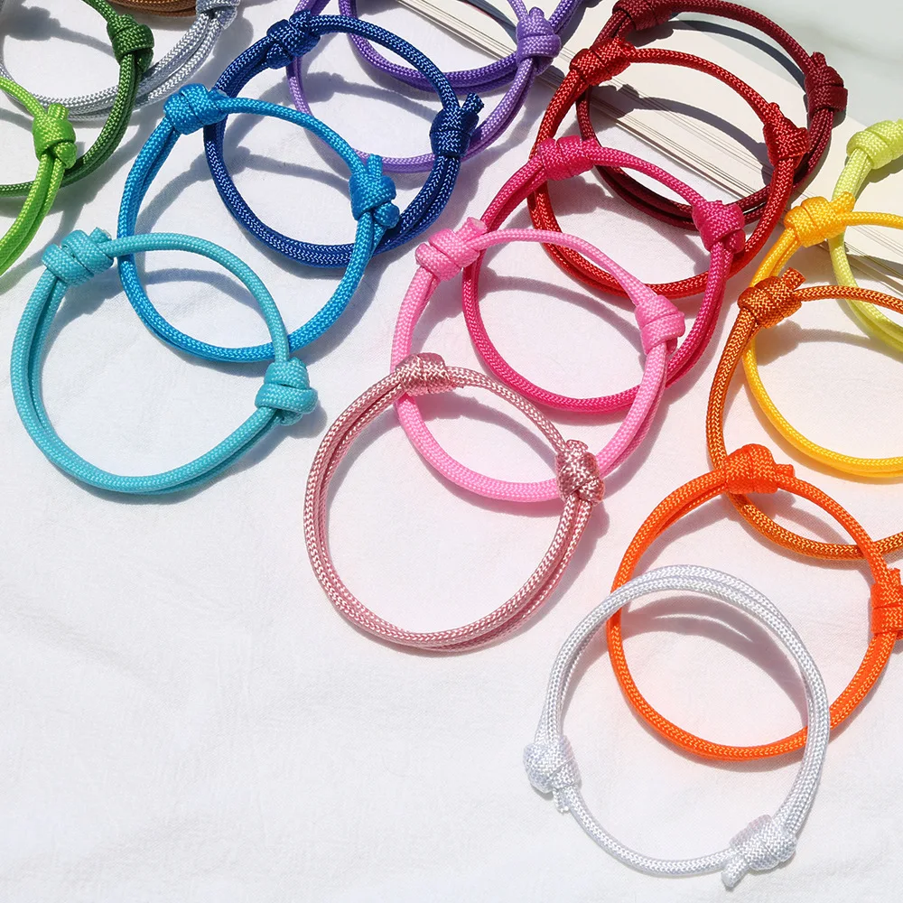 Fine Muti-Color Charm Bracelet Nautical Braided Adjustable Beach Surf Cord Bracelet for Party