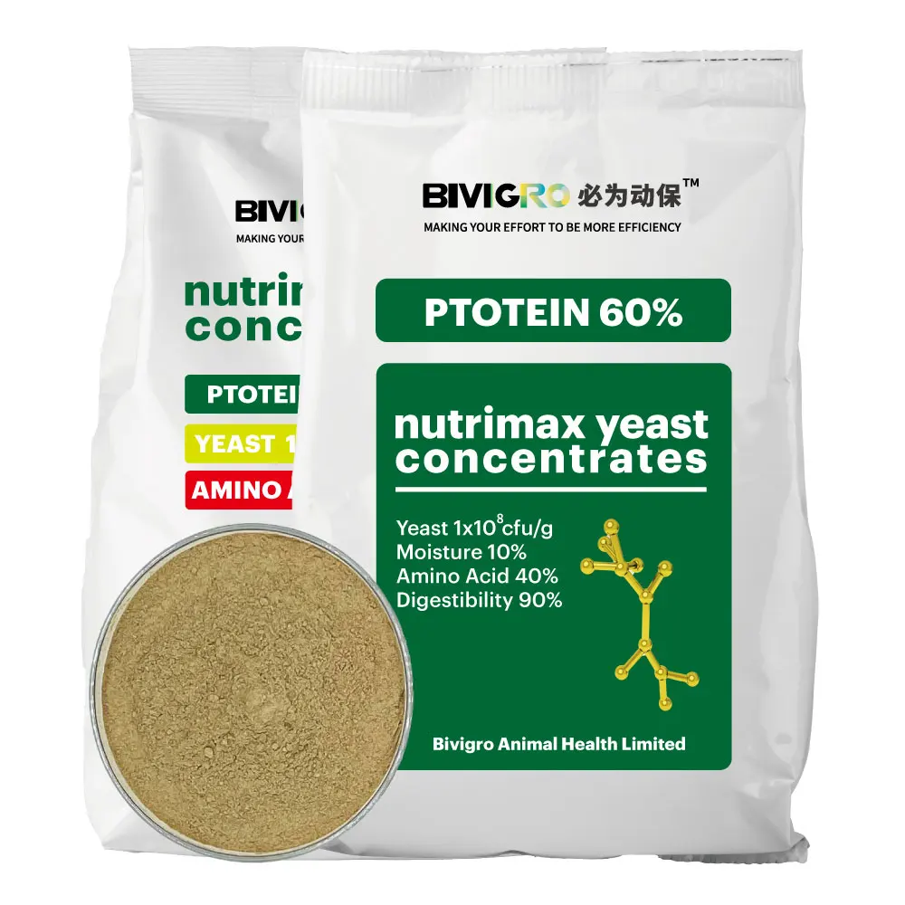 High Protein Feed Additives Hydrolyzed Feather Meal Substitute Brewer Yeast Powder for Poultry Livestock Feed