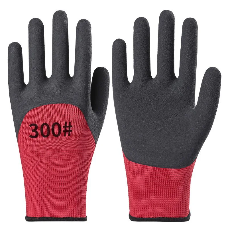 Heavy Duty Construction Work Protection Equipment Latex Breathable Strengthened Safety Work Gloves