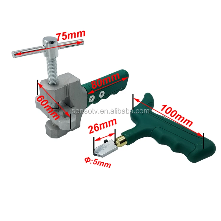 Glass Cutter Set Multi-Functional Glass Cutter Ceramic Tile Opener Manual Tile Mirrors Cutter Cutting Tool