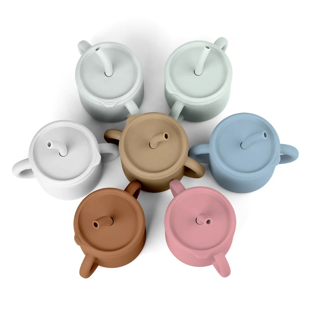 2022  New Design Spill Proof BPA Free newborn baby gift Kids Toddler Children Drinking Water Training baby sippy cup