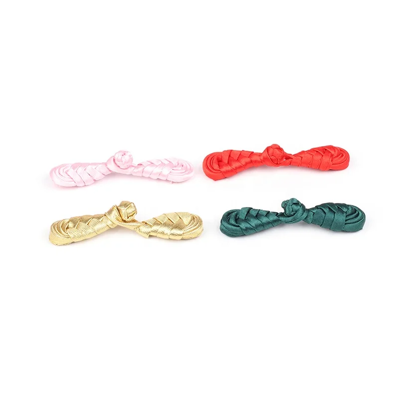 Colorful chinese knot classical Qipao handmade cloth evening dance dress buttons