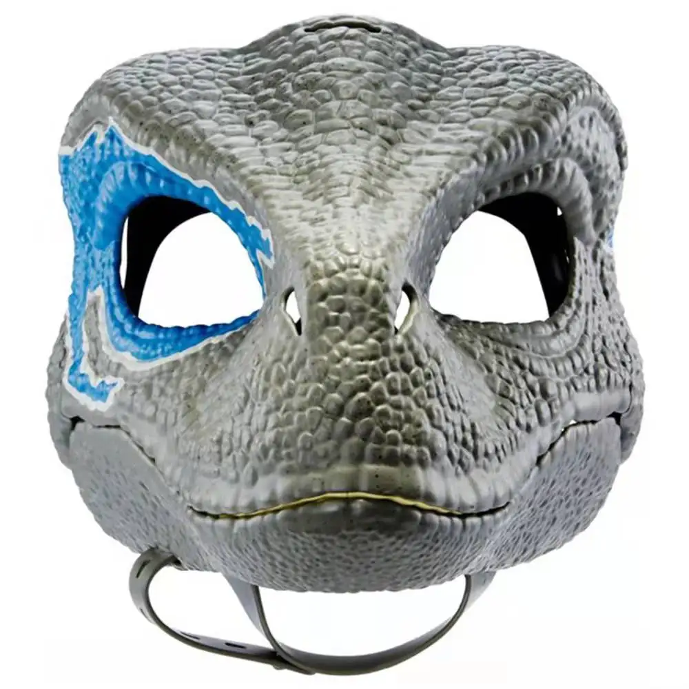 New design High quality Farms blue moving mouth realistic party Latex dinosaur animal head masks