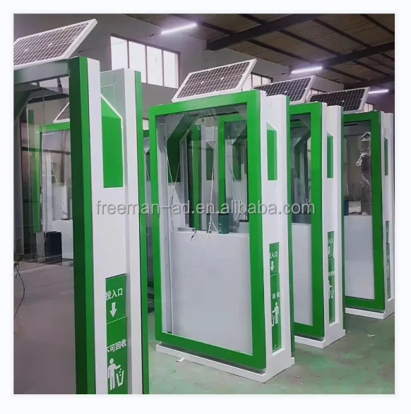 Outdoor public advertising standing solar LED light box