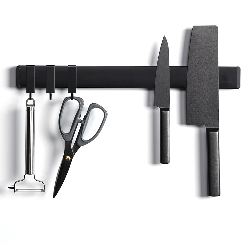 Wall Mounted Spartan Divider Magnet Japanese Steak Kitchen Knives Rack Strip Stainless Steel  Magnetic Knife Holder