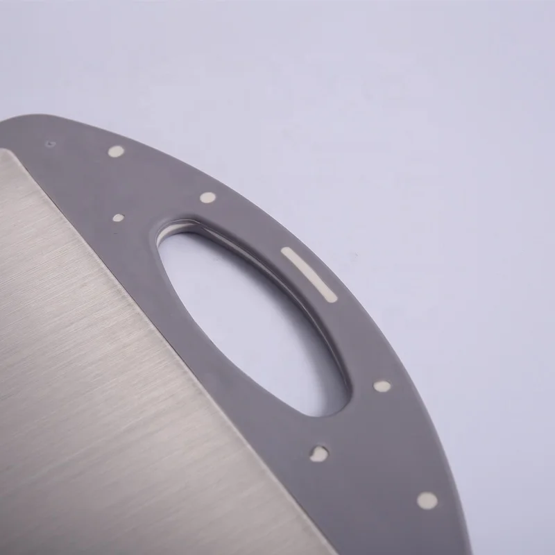 High quality Double sides usable metal chopping blocks 304 stainless steel PP cutting board