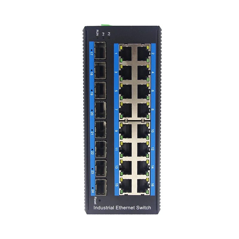 Industrial Ethernet Switch 16 ports Gigabit SFP Managed Network Switch Wide range DC power supply DIN rail Ethernet Switch