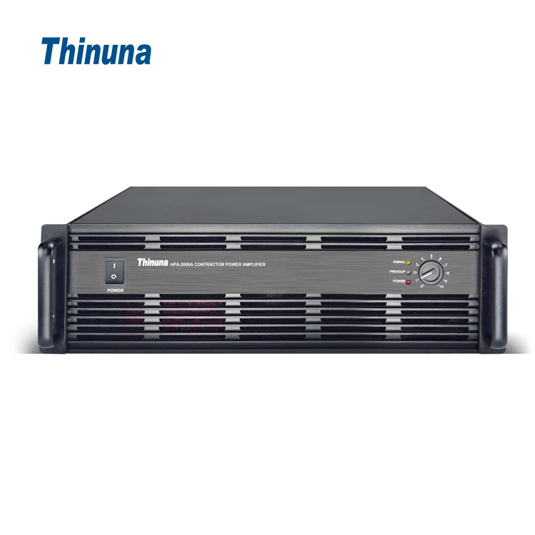 Thinuna HPA-1000A 3U High Efficiency Low Heating Pure Professional Amplifier Post-stage Power Amplifier 100/70V PA amplifier