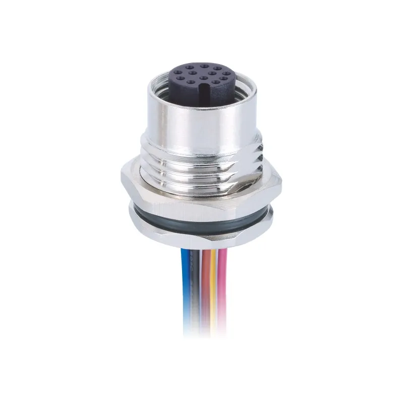 M12 12 контактный разъем панели код Передняя боковая PG9 classis боковой поток с одного