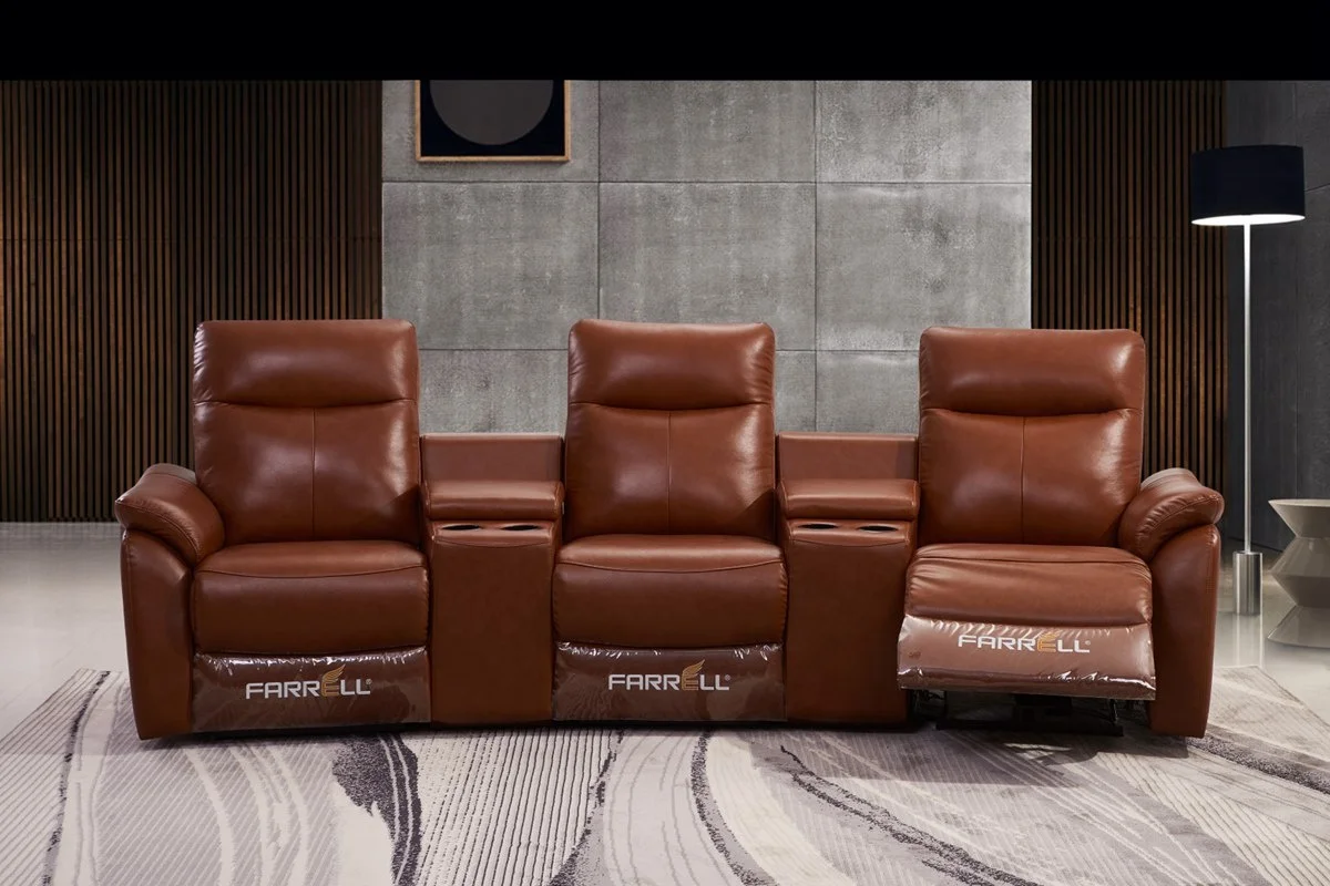 home theater furniture electric cinema sofa leather recliner chair for private theatre
