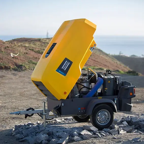 Atlascopco 900cfm XAVS650 XAVS1000 XAVS1800 SQE G3 High Pressure Atlas Copco Medium Diesel Engine Portable air Compressor