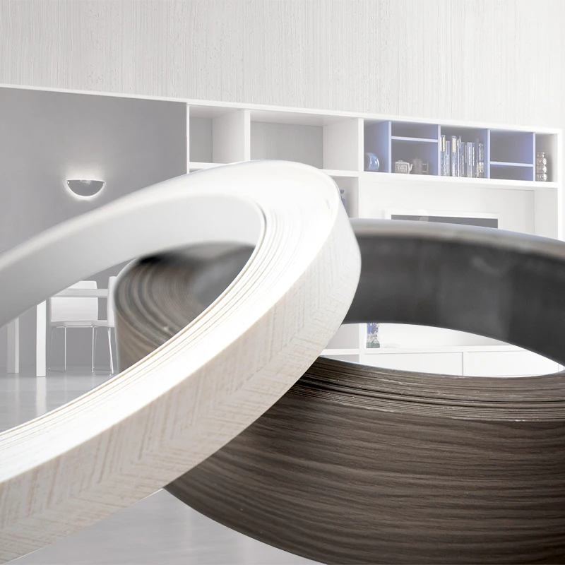 Shuoshun ABS/PVC edge strips Shuoshun kitchen cabinet China factory 12-65 mm width pvc edge banding for furniture accessories