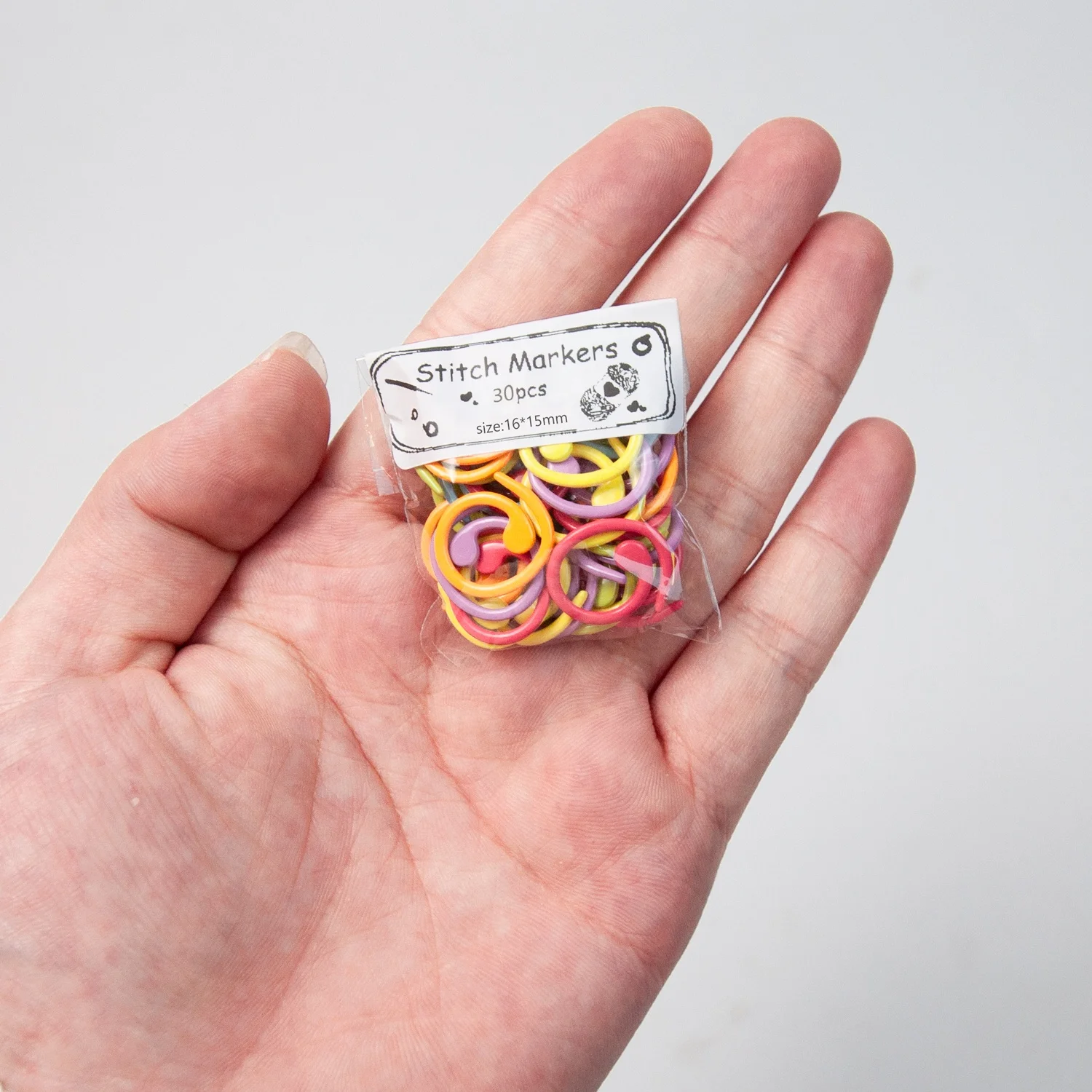 30 комплектов/партия вязание случайный цветные маркеры стежка крючком вязания вязальные
