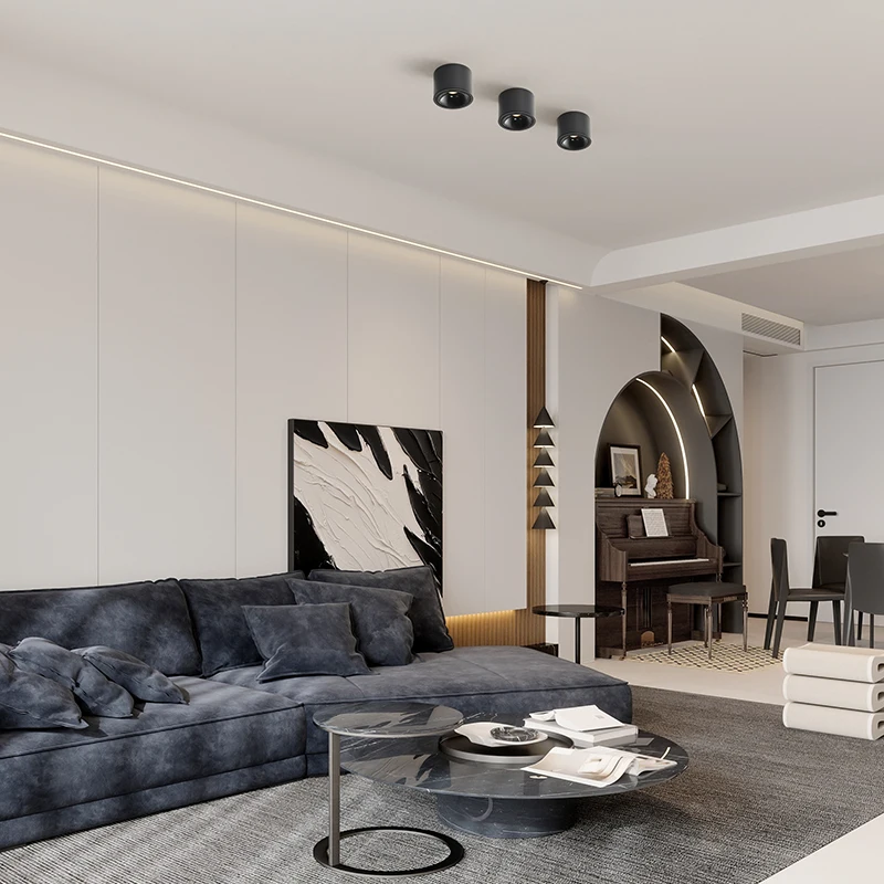 Hot sale  Surface mounted tube lamp Cylindrical  are used for hallway lighting in the living room Mini spotlight circular