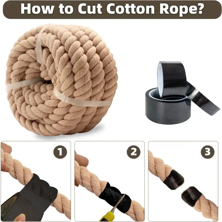 HH Braided Dogs Toy Chew Twisted Strong Cotton Cord Rope