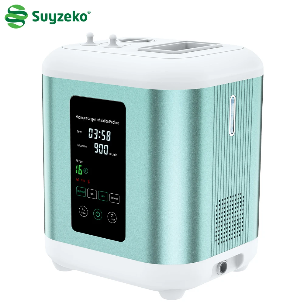 Suyzeko Japanese SPE PEM Hydrogen Oxygen Gas Generation Machine Anti-oxidant 900ml Flow Adjustment Hydrogen Inhaler