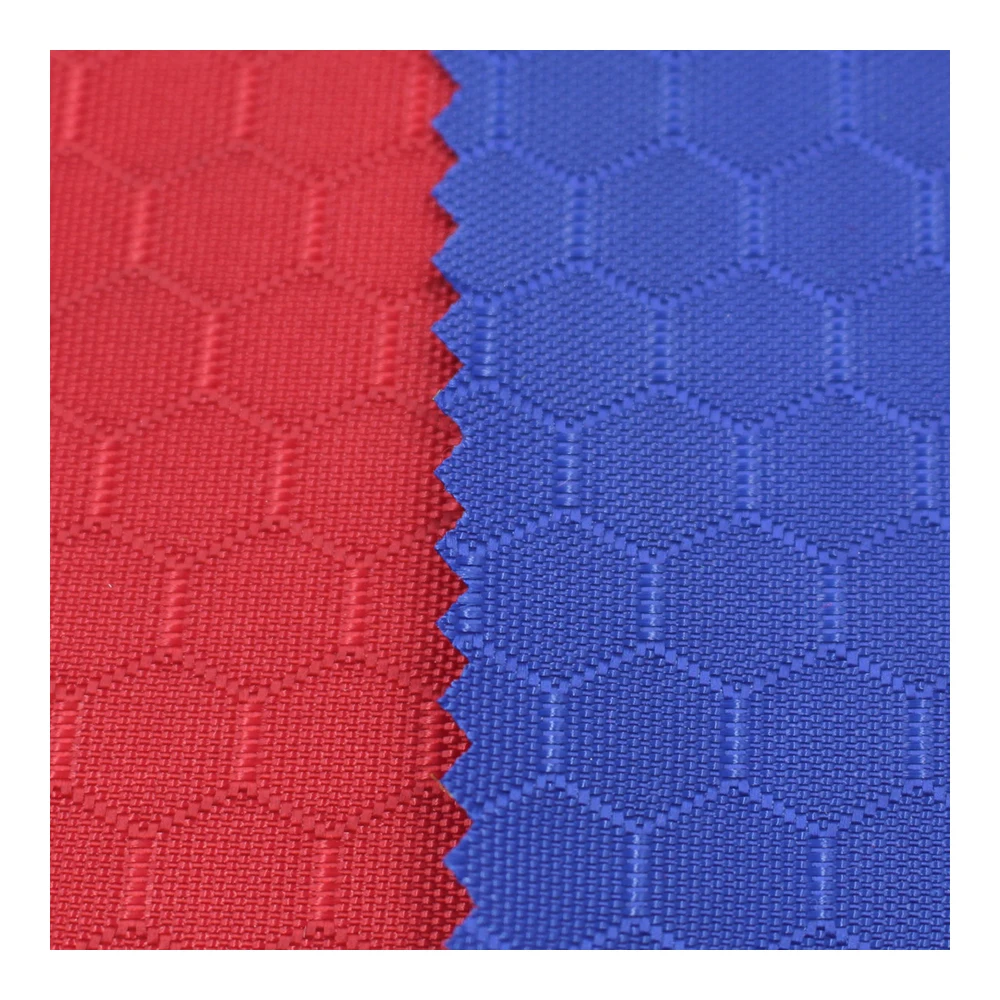 waterproof ripstop football grid 400d nylon oxford fabric fabric with pu coated