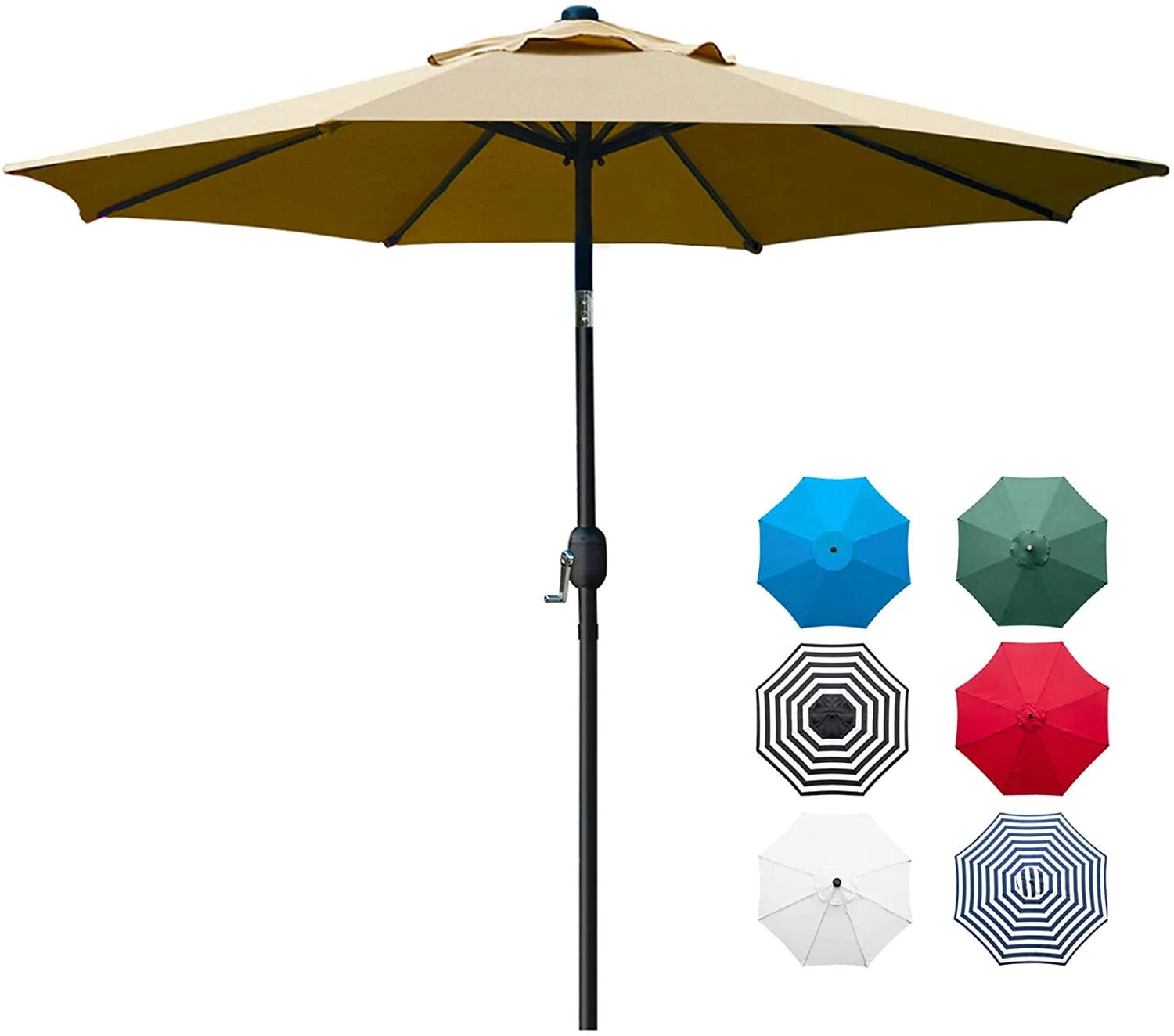 Pantone Color Customized Designs Customized Available Custom Canvas Umbrella Table Patio Parasol Umbrella for Beach Outdoor