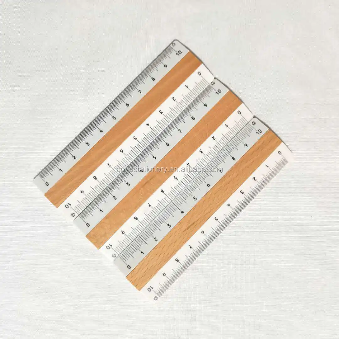 Promotion Cute Painted 10cm Wooden Kids Mini Ruler Cartoon ruler for Kids 15cm Wooden Ruler