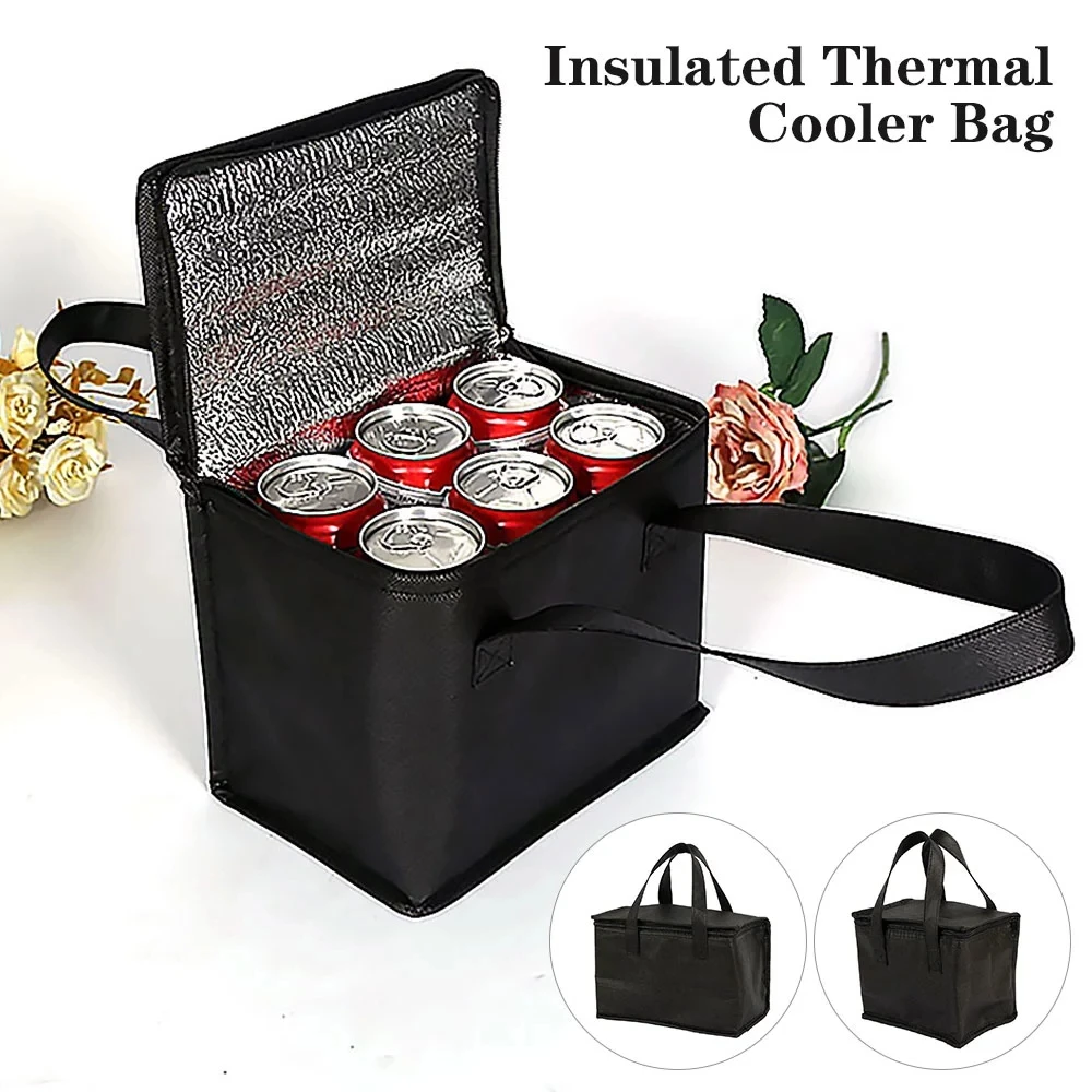 portable beer can insulated beverage wine cooler bag   bottle cooling bag