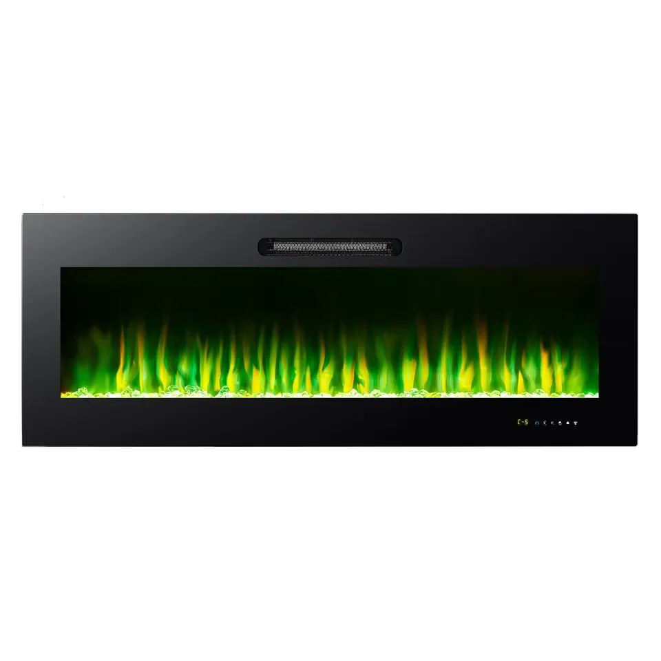 Modern Household Ultra-Thin Wall Mounted Smart Remote Control Decorative Led Electric Fireplace