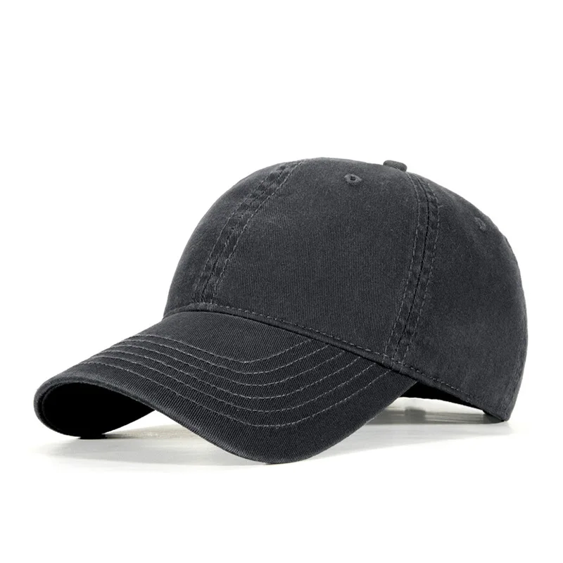 2022 Autumn and Winter extra large brim deepening big head circumference baseball cap golf washed men and women peaked cap