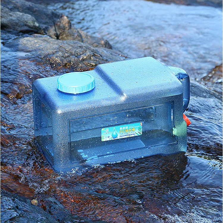 GARIDA Wholesale Durable Square Portable Plastic  Water Container Portable Large Capacity Water Tank GCW-005