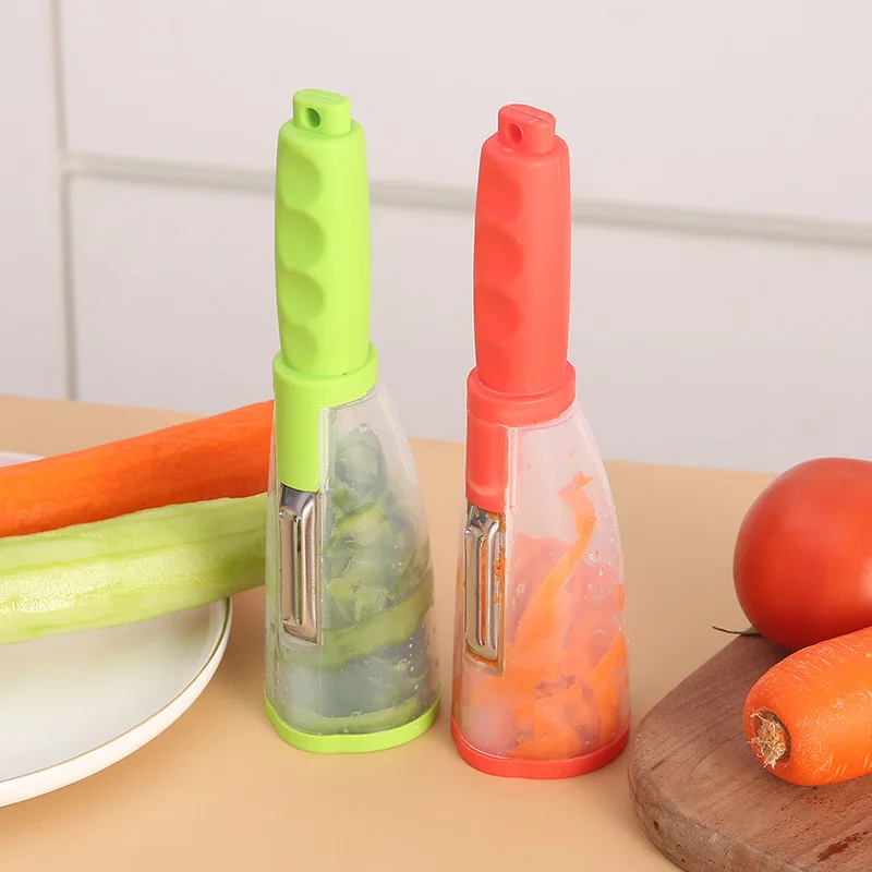 2023 Container Fruits Vegetables Multi-function Stainless Steel Manual  Kitchen Peeler