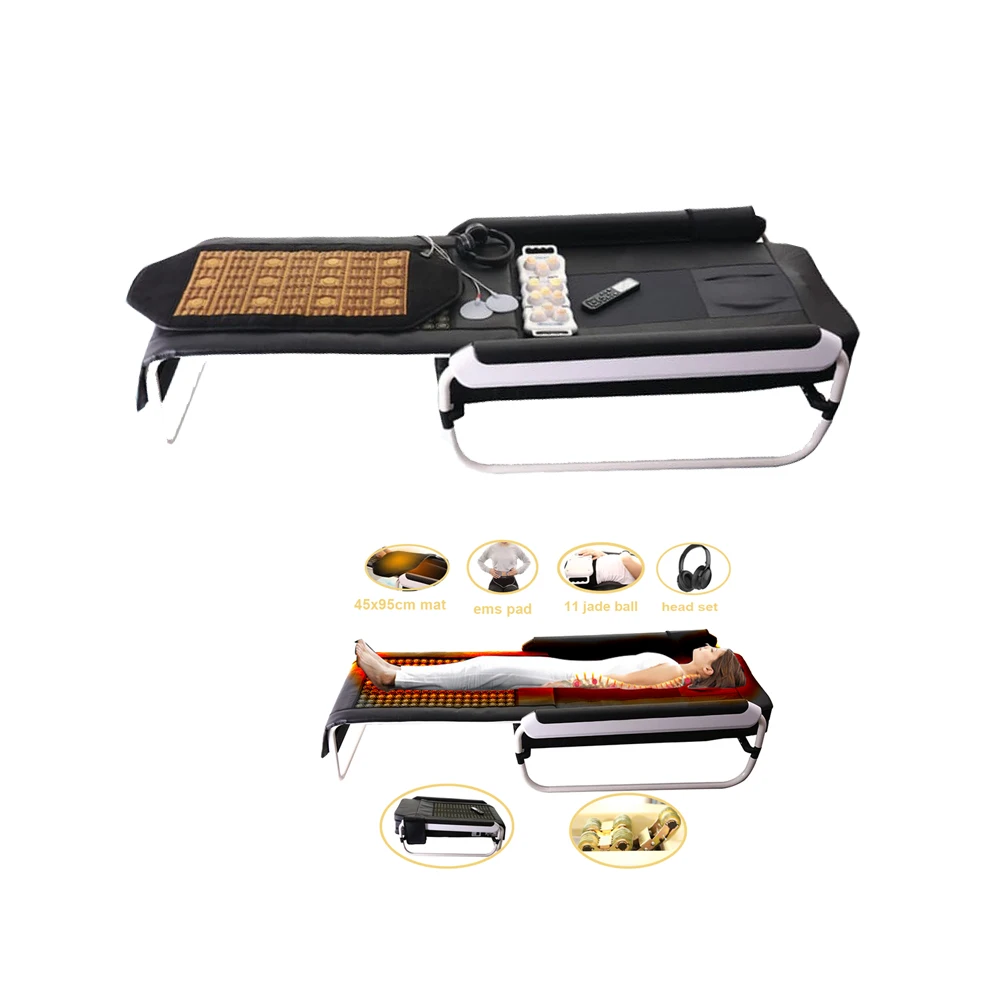 Hot pick V6 master sceragm V3 V4 Tourmaline Jade roller chiropractic Physio therapy Bed Thermal camilla infrared massage bed