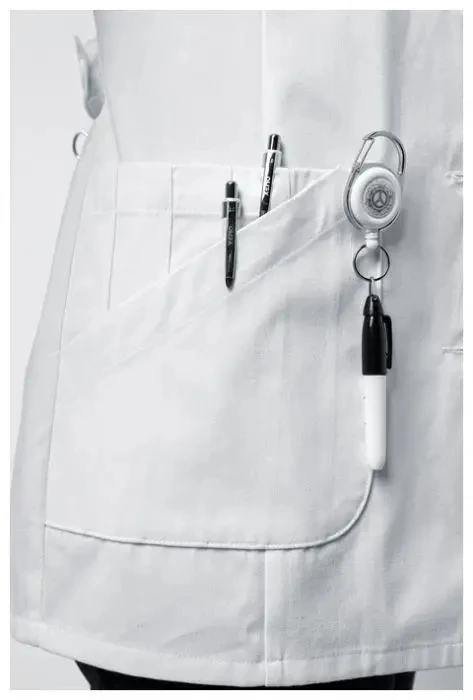 Hot Sale Hospital Uniform Woven for Women Sample Office Uniform Designs Polyester Cotton High Quality White Lab Coat