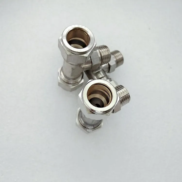 Pneumatic Tracheal Quick-twist Connector,Copper Tee,Automobile Brake Quick Connector