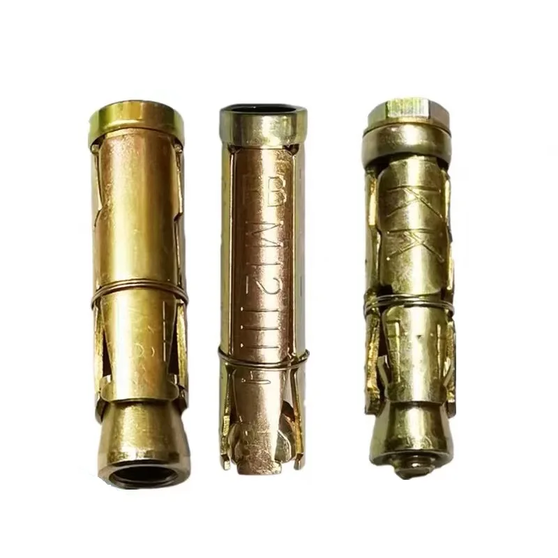 High Quality 3pcs 4pcs Shields Yellow Zinc Plated Fix Expansion Anchor Bolt