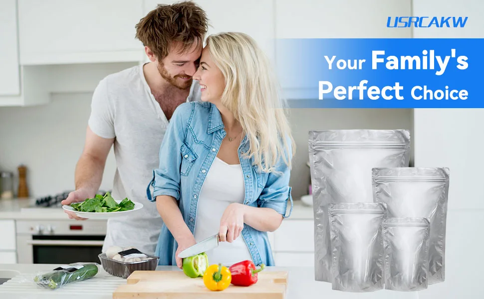 Oxygen Absorbers stick mylar bag set ziplock Aluminum foil bag Custom size Mylar Bags