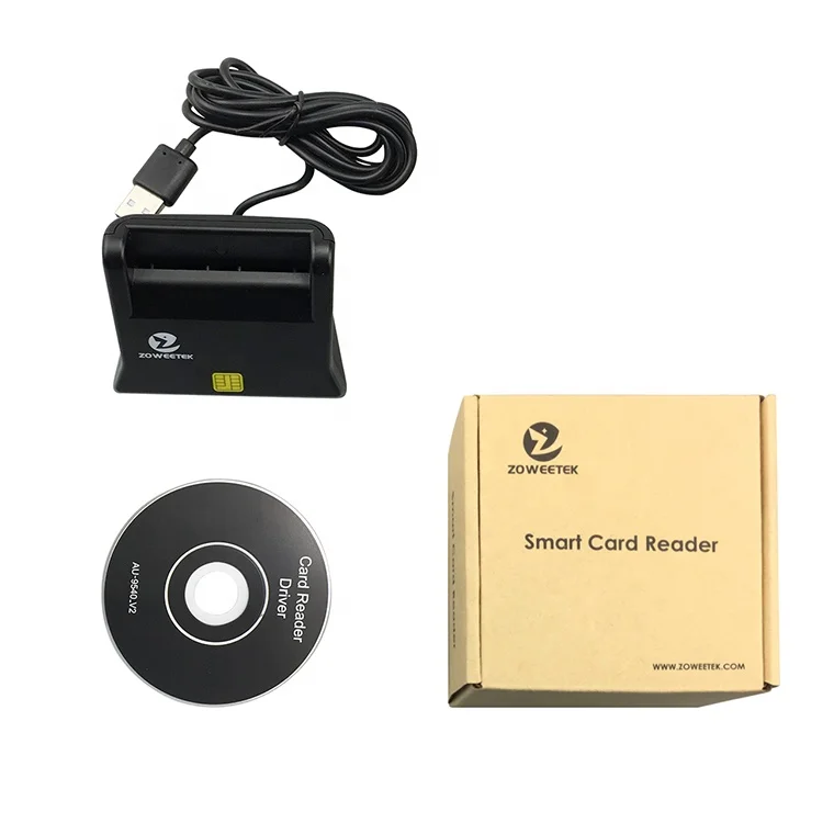 
 Считыватель смарт-карт Zoweetek USB 2,0 IC/ID/SIM  