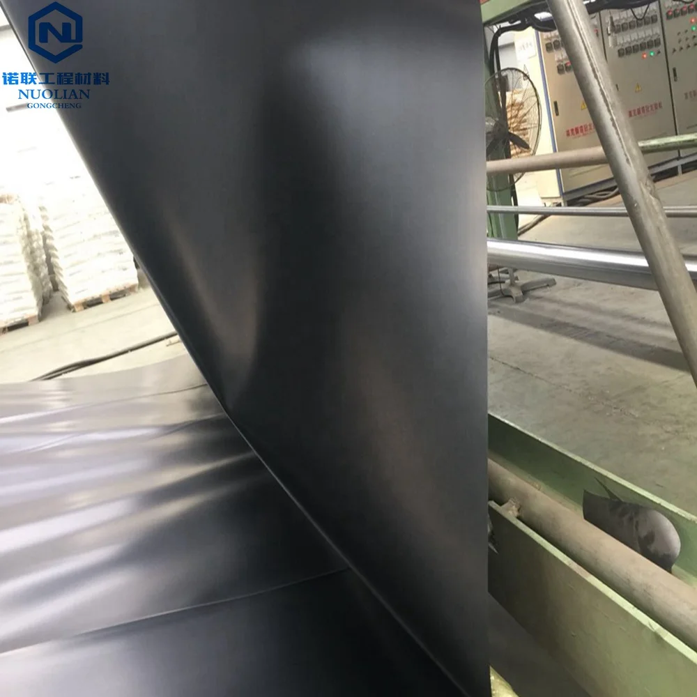2mm HDPE geomembranes for dam liner water tank smooth surface CN;SHG factory price geomembrane sheet large plastic pond liner