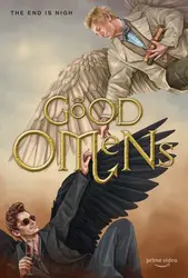 Amazon hot sale 280g canvas wall painting customizable home decor print good omens movie poster wall art