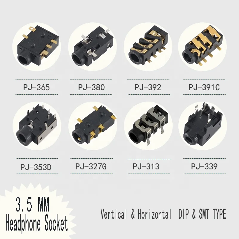 Wintai-tech PJ-307 earphone jack socket trs socket 3.5 mm socket