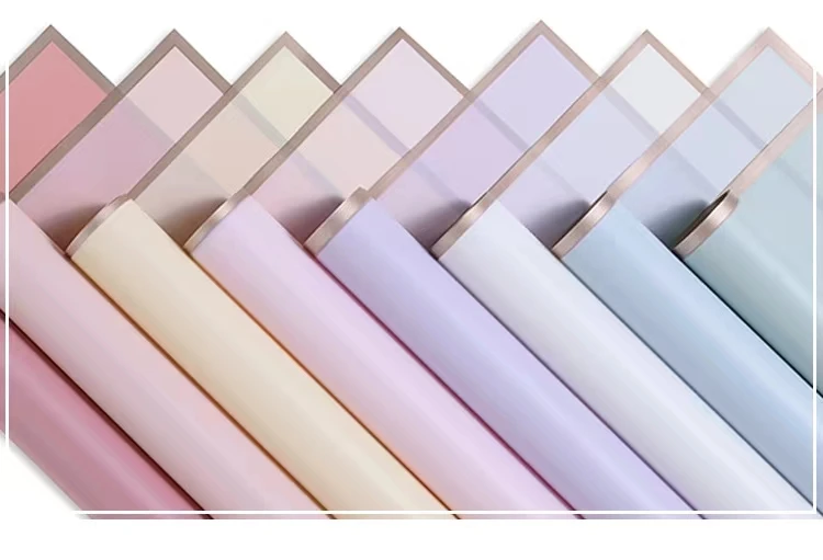 Wholesale Golden Edge Floral Wrapping Tissue Paper Custom Logo Waterproof Gift Wrapping Tissue Paper