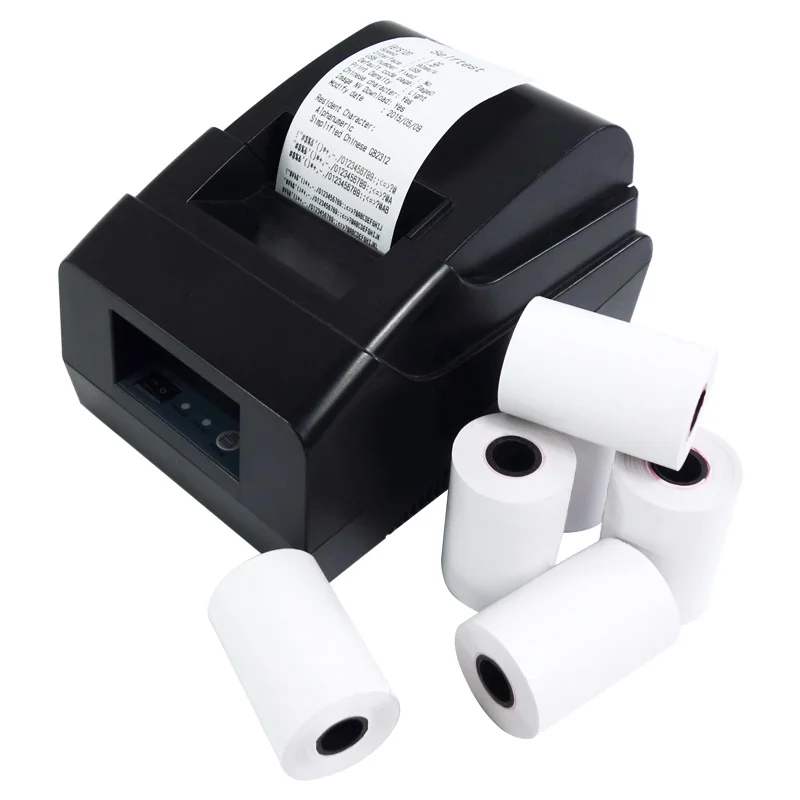 Portable mobile thermal printer cash register paper roll 57mm-25mm pos receipt printer thermal paper free shipping