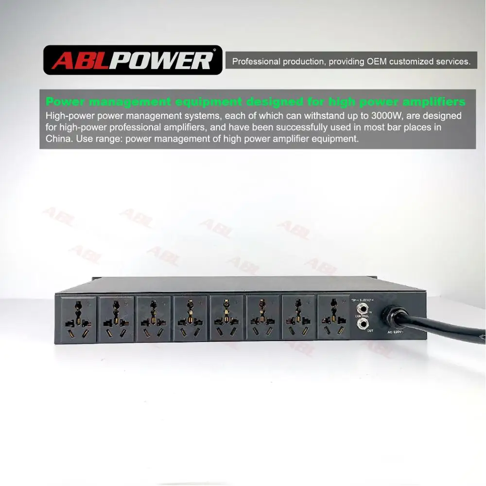 High power sequence box sound system dj equipment power supply sequencer 8 channels