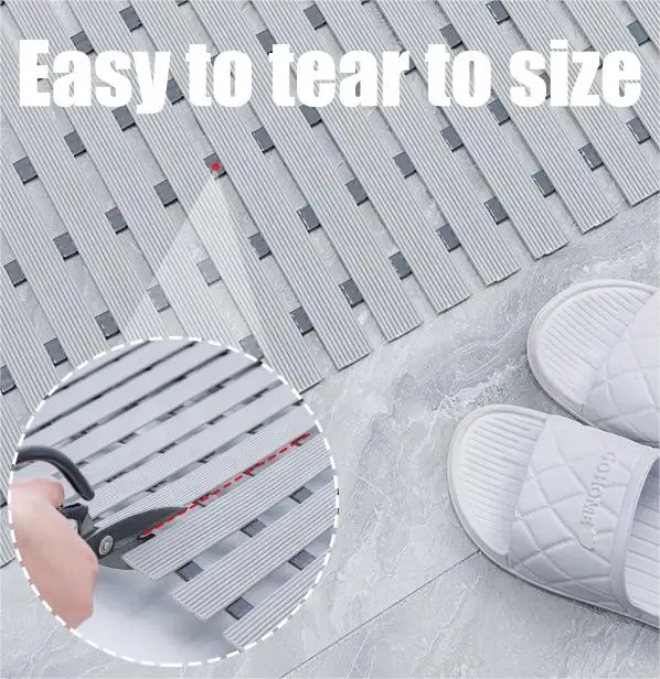 Clean Power 2023 New Fashion Factory Custom PVC Non-slip Bathtub Rugs with Holes Bath Mat