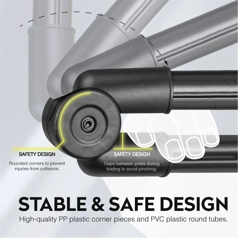 Lightweight Kid Outdoor PVC Plastic Automatically Pops Up Training Equipment Foldable Portable Football Gate Net Soccer Goal