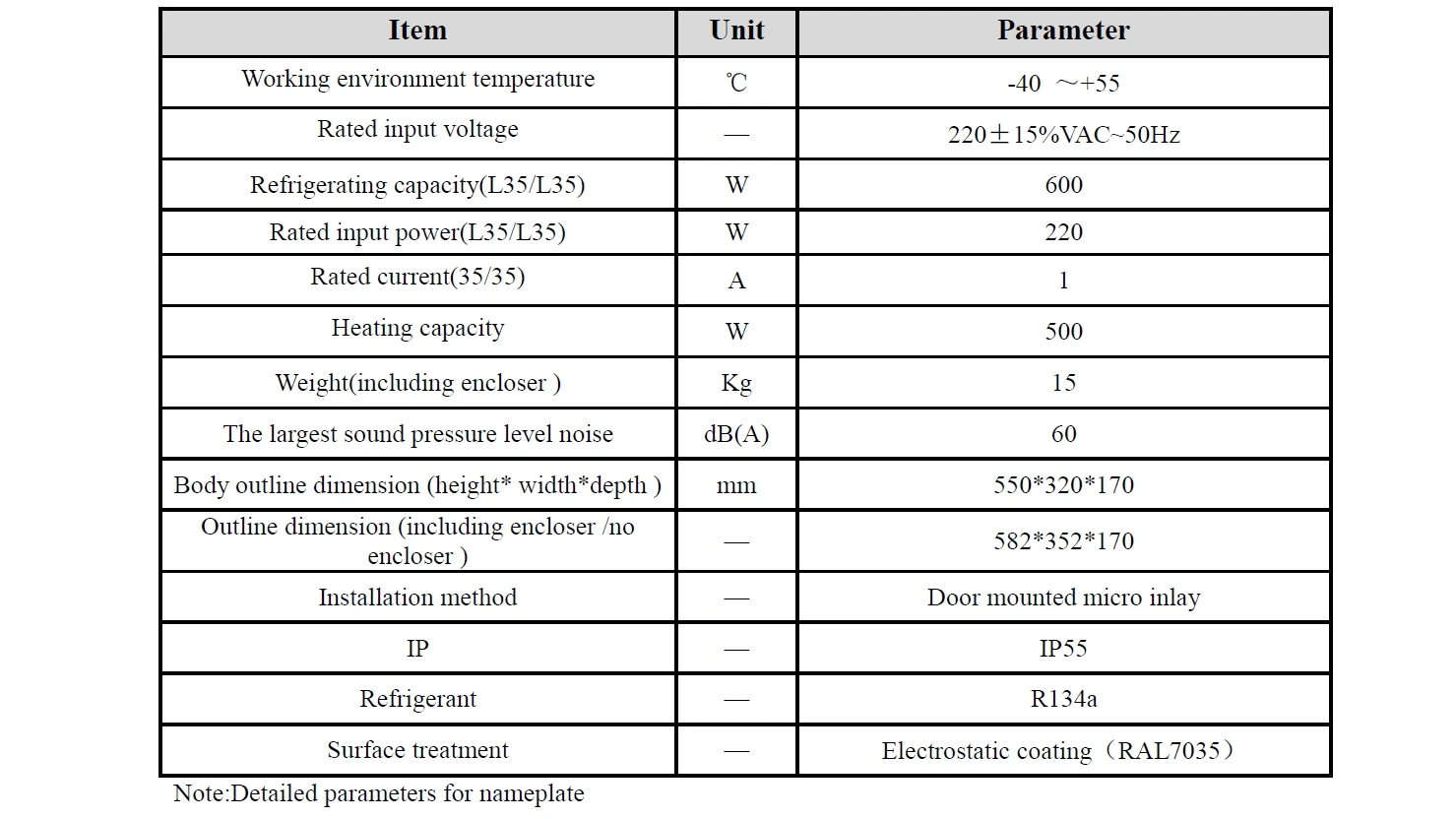 600w Industrial 220v Ac Indoor Cabinet Telecom Enclosure Air Conditioner For Electric Panel Air Cooling Units
